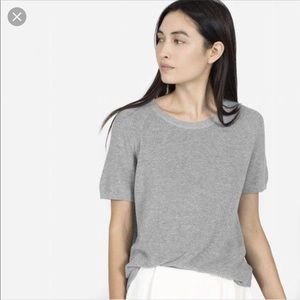 Everlane short sleeve sweater